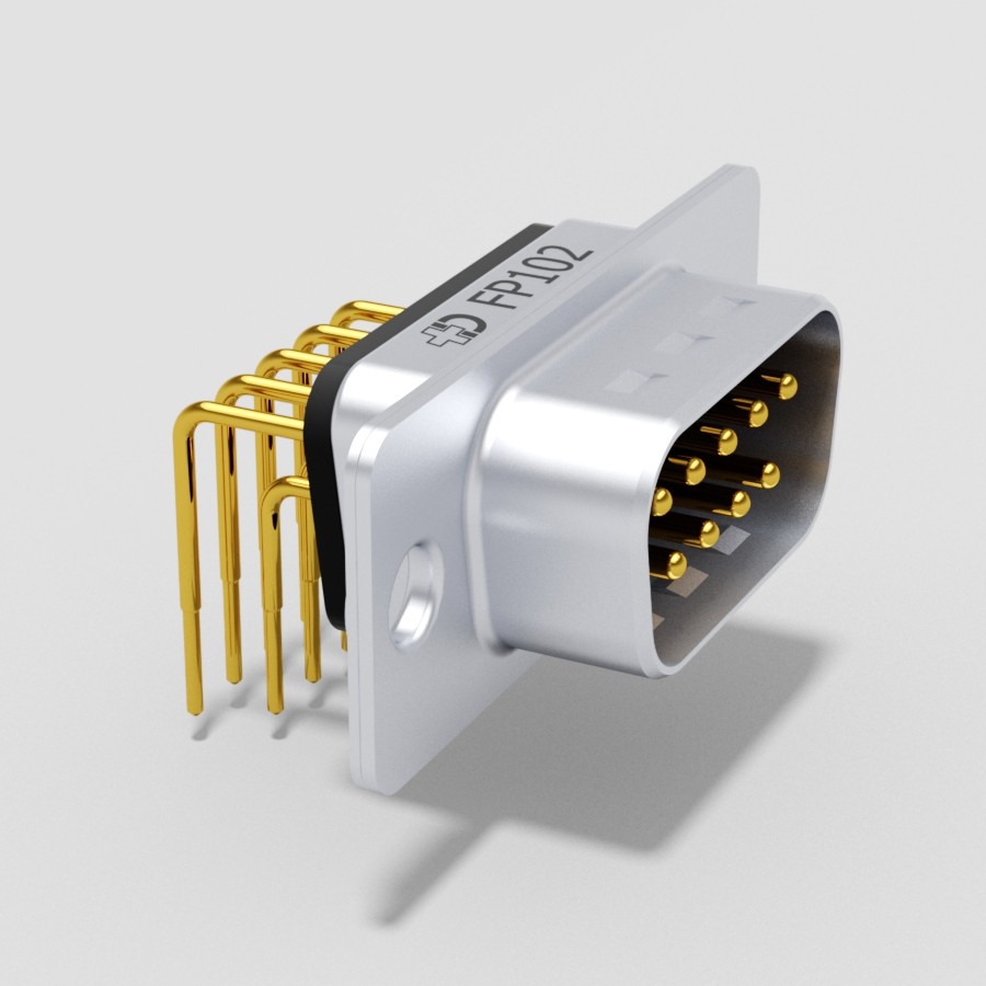 D-sub Filter Solder Pin 90°, 9.4 Konnektörler