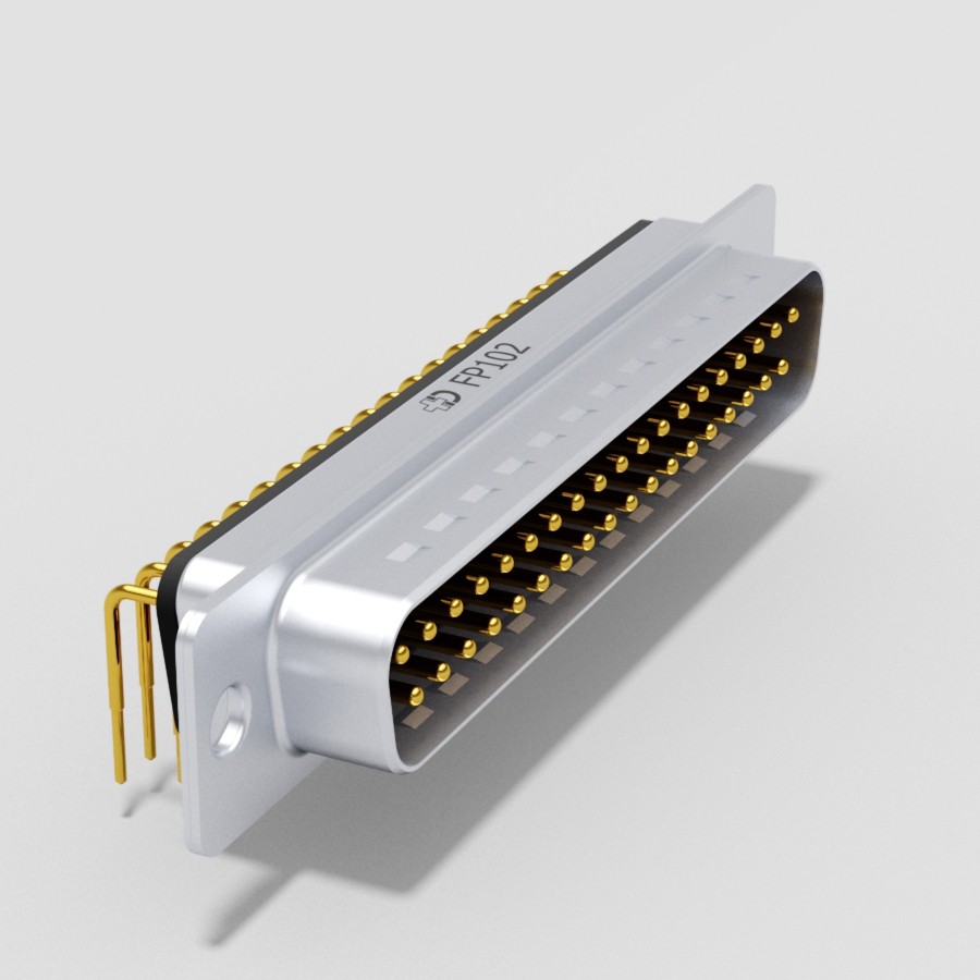 D-sub Filter Solder Pin 90°, 7.18 Konnektörler